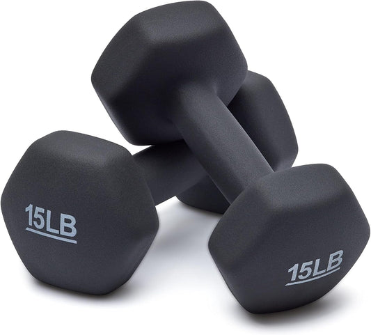 Amazon Basics Neoprene Dumbbell Hand Weights for Exercise and Muscle Toning