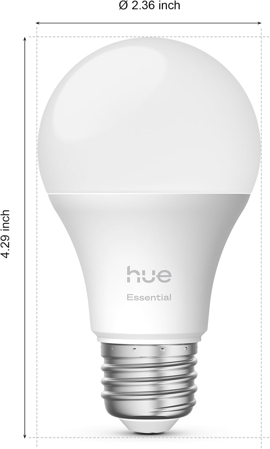 Philips Hue Essential Smart LED A19 Bulb, 4-Pack