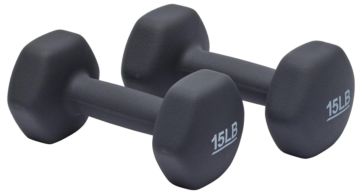 Amazon Basics Neoprene Dumbbell Hand Weights for Exercise and Muscle Toning