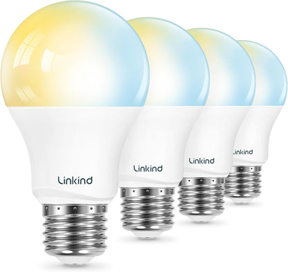 Linkind Smart Light Bulbs, Compatible with Alexa, Google Home, AiDot