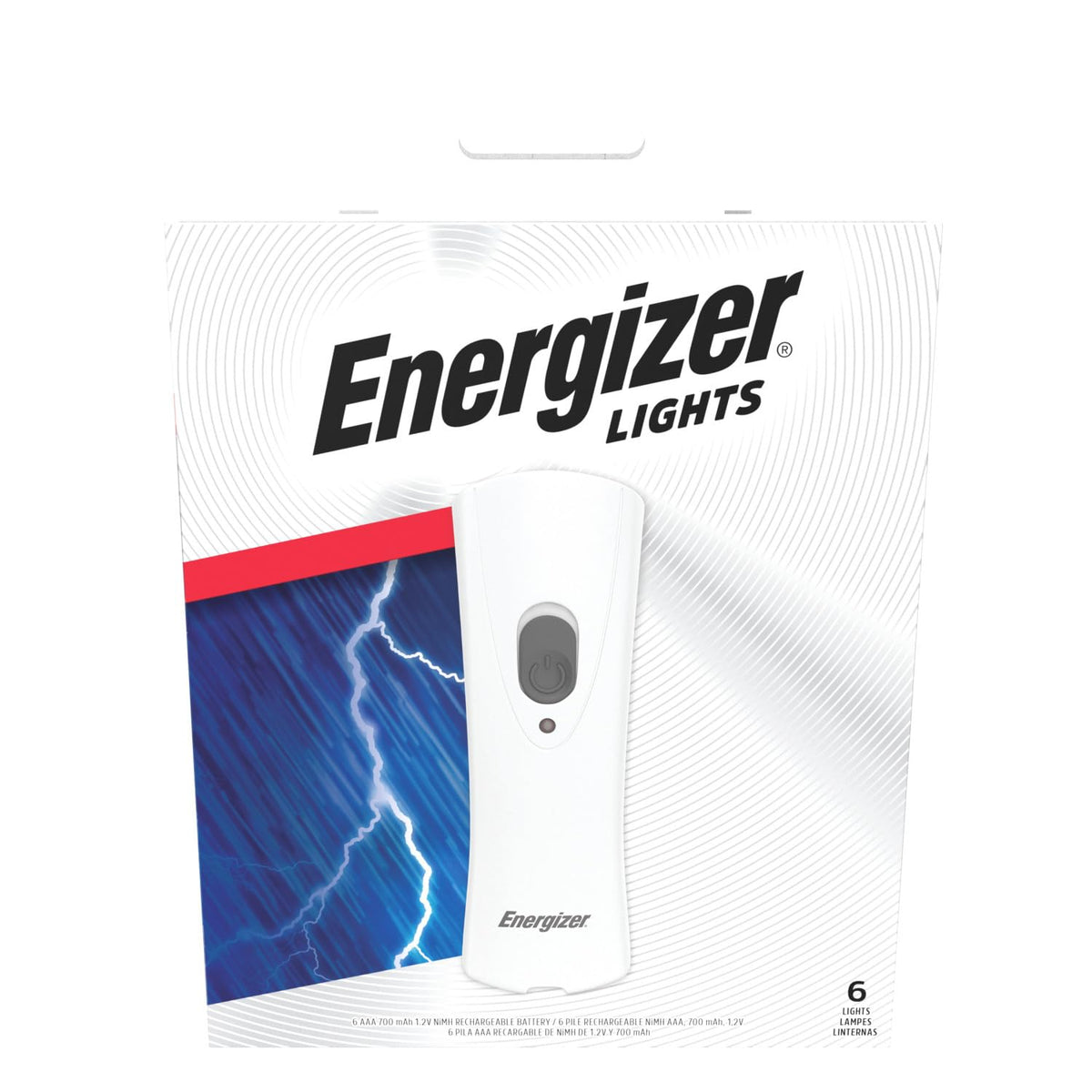 Energizer Auto-On LED Flashlights Rechargeable (3-Pack) for Home Power Failure, Plug in LED Flashlight for Power Outage, Night Light, Hurricane Preparedness