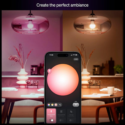 Philips Hue Essential Smart LED A19 Bulb, 4-Pack