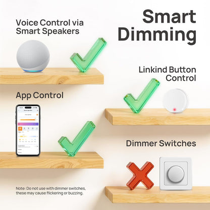 Linkind Smart Light Bulbs, Compatible with Alexa, Google Home, AiDot