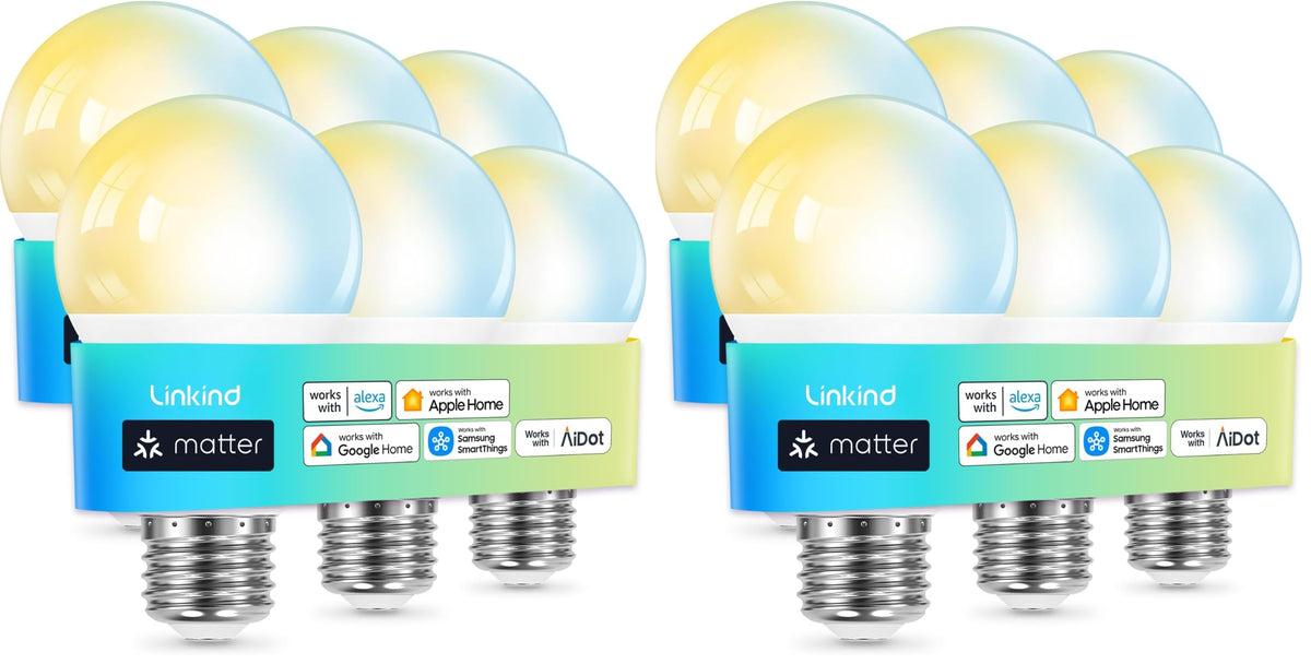 Linkind Smart Light Bulbs, Compatible with Alexa, Google Home, AiDot