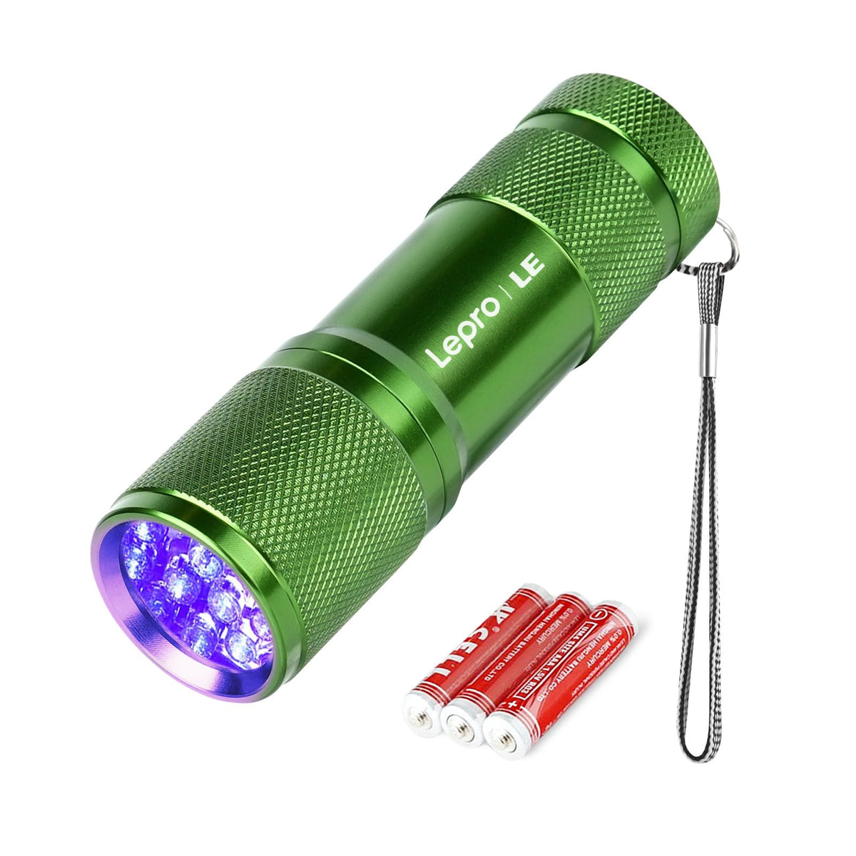 Lepro 395nm UV LED Flashlight, 9 LED Blacklight Detector
