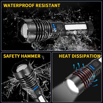ZioeYiue Rechargeable Flashlights High Lumens 2Pack, Flash Lights for Home