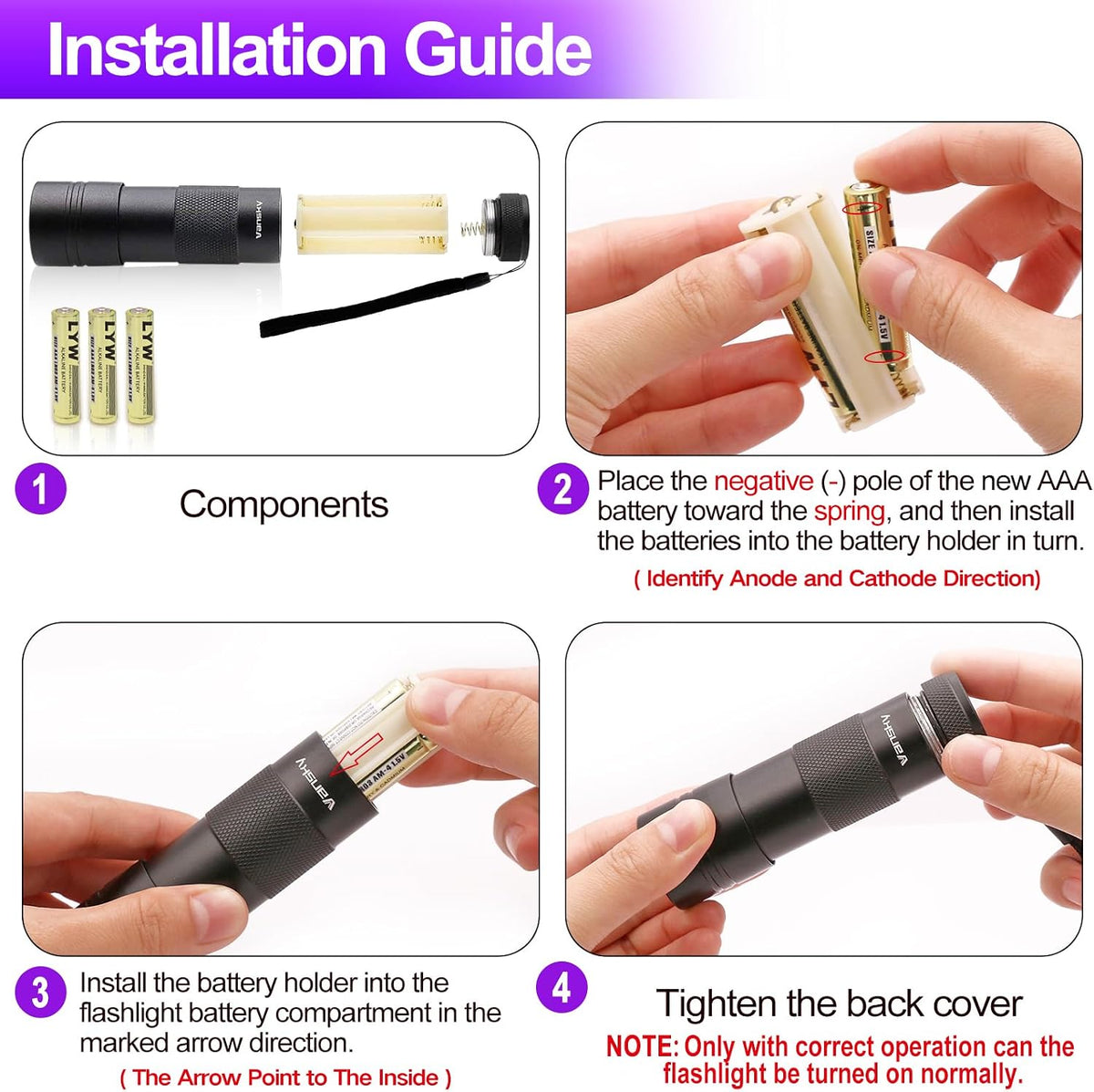 UV Light 395nm Blacklight Flashlight: Vansky 12 LED Black Light Mini Pet Urine Detection for Invisible Dog/Cat Dried Urine Stains on Carpet, Scorpion Finder, Resin Curing