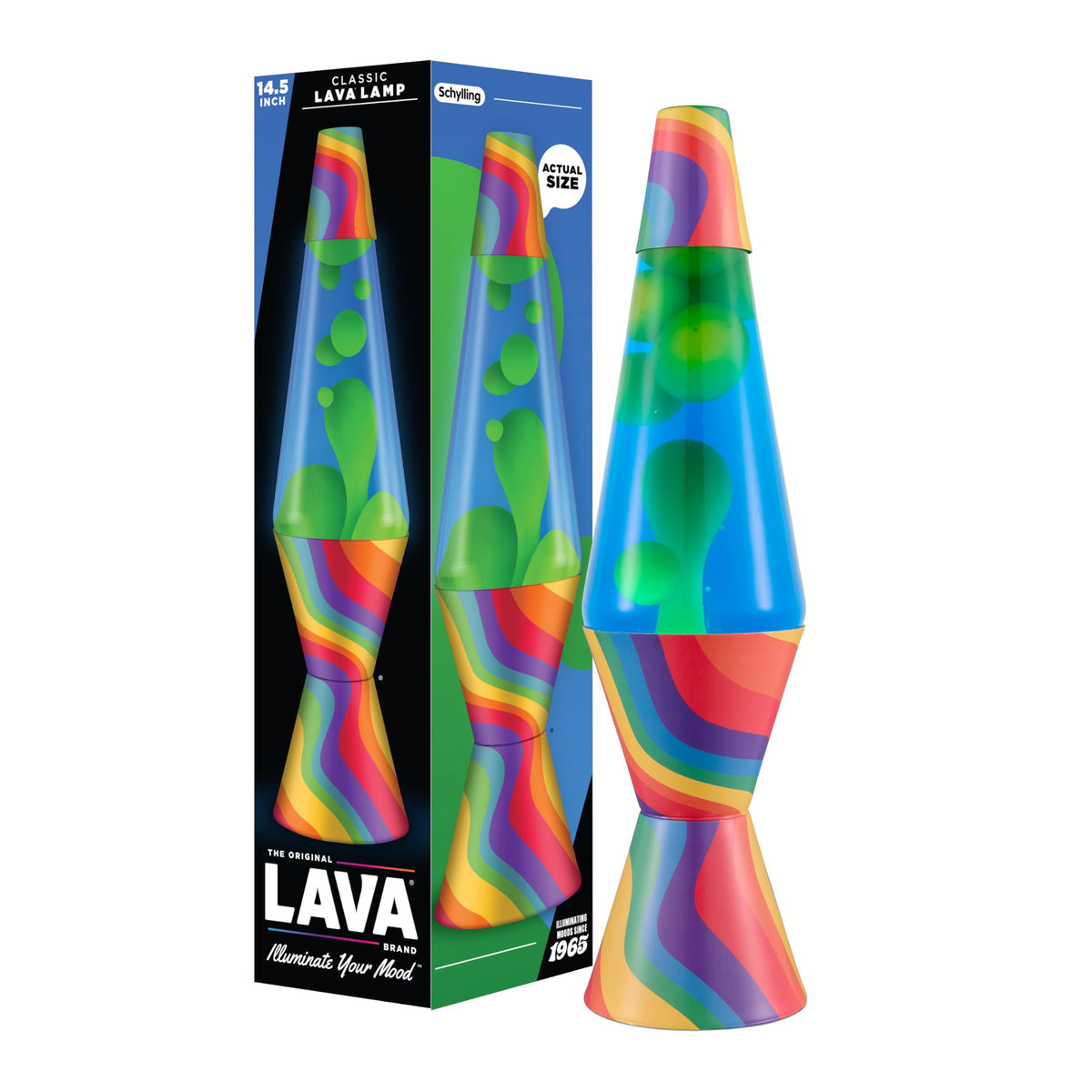 The Original Lava® Lamp - 14.5" Aurora Borealis – Classic Liquid Motion Lamp - Purple Wax and Blue Liquid - Item #2047 (Amazon Exclusive)