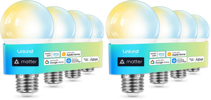 Linkind Smart Light Bulbs, Compatible with Alexa, Google Home, AiDot