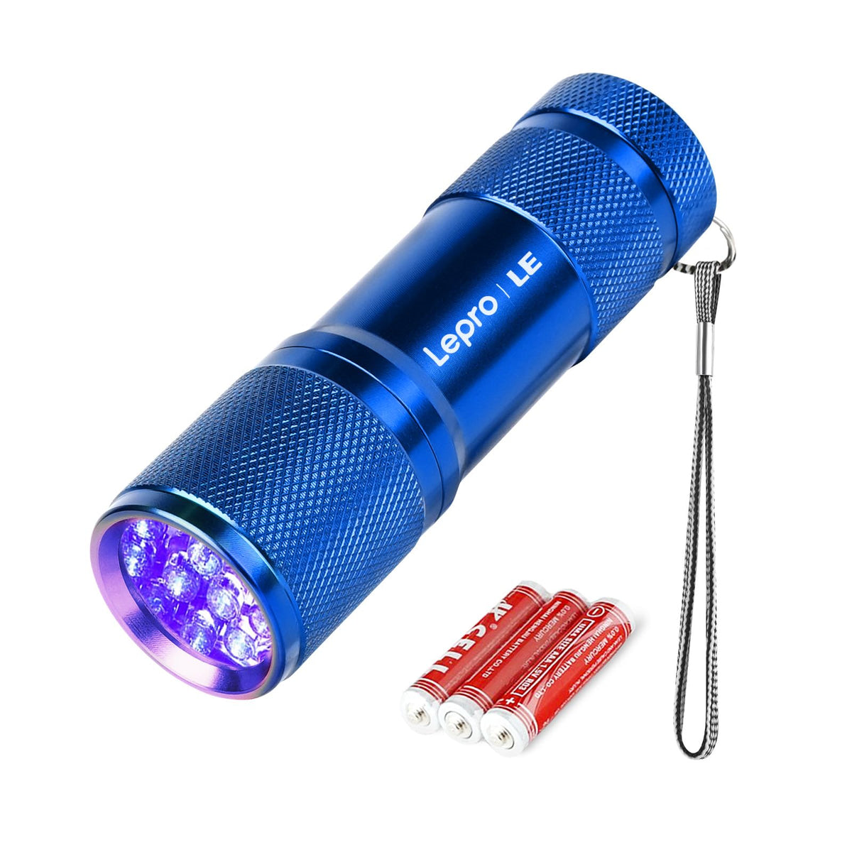 Lepro 395nm UV LED Flashlight, 9 LED Blacklight Detector