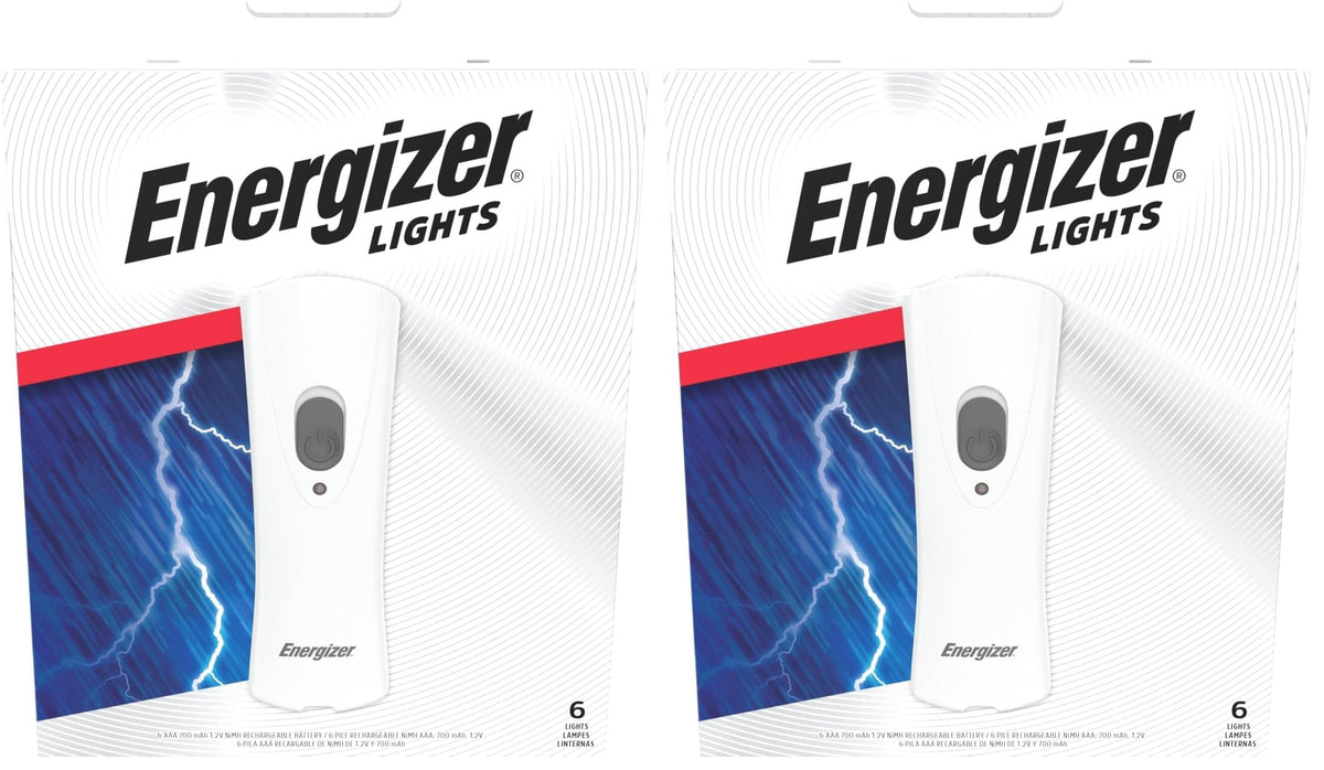 Energizer Auto-On LED Flashlights Rechargeable (3-Pack) for Home Power Failure, Plug in LED Flashlight for Power Outage, Night Light, Hurricane Preparedness