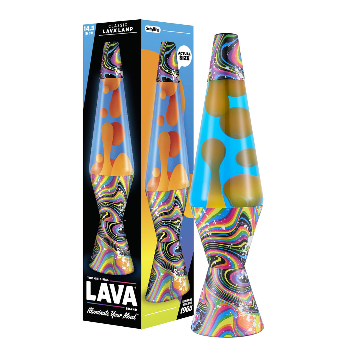 The Original Lava® Lamp - 14.5" Aurora Borealis – Classic Liquid Motion Lamp - Purple Wax and Blue Liquid - Item #2047 (Amazon Exclusive)