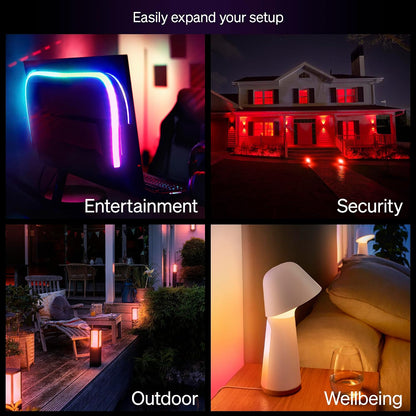 Philips Hue Essential Smart LED A19 Bulb, 4-Pack