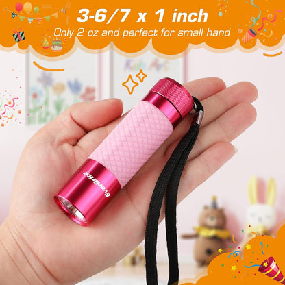 EverBrite 3-Pack Mini Flashlights, Glow in Dark Flashlights