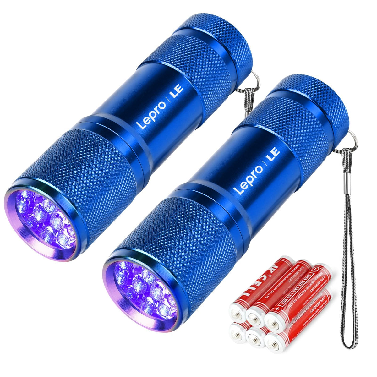Lepro 395nm UV LED Flashlight, 9 LED Blacklight Detector