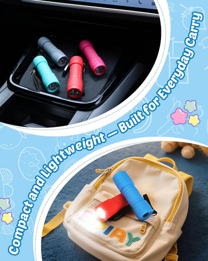 EverBrite 6-Pack Mini Flashlights, 9-LED Flashlight, Batteries Included