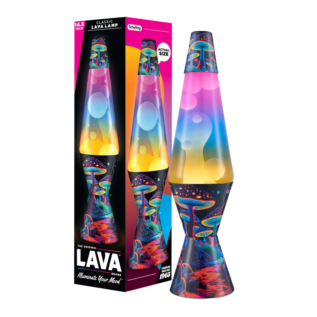 The Original Lava® Lamp - 14.5" Aurora Borealis – Classic Liquid Motion Lamp - Purple Wax and Blue Liquid - Item #2047 (Amazon Exclusive)