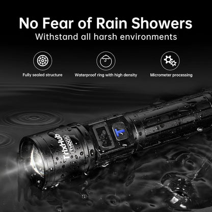 TrixHub Rechargeable Flashlights 2 Pack Super Bright High Lumens Flashlight