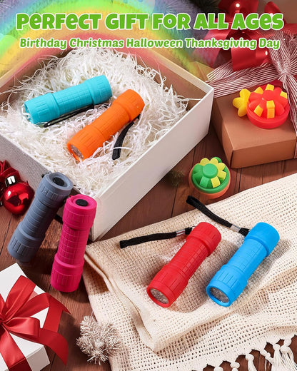 EverBrite 6-Pack Mini Flashlights, 9-LED Flashlight, Batteries Included