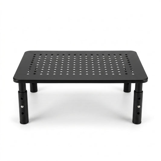 3-Level Adjustable Monitor Stand – Vented Metal Desk Riser for 13–32" Screens | VectraKeys