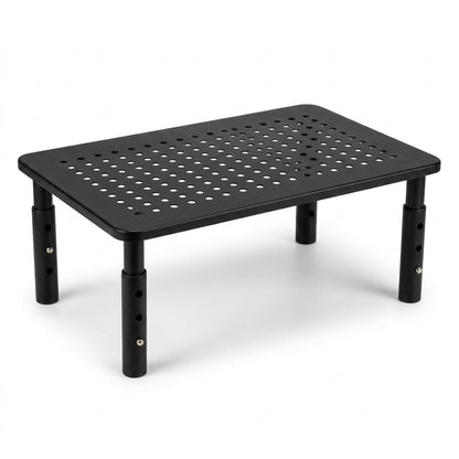 3-Level Adjustable Monitor Stand – Vented Metal Desk Riser for 13–32" Screens | VectraKeys