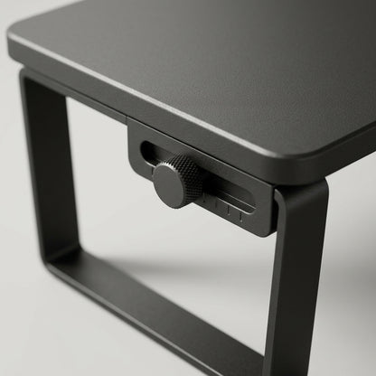 3-Level Adjustable Monitor Stand – Black Ergonomic Desk Riser for 13–32" Screens | VectraKeys