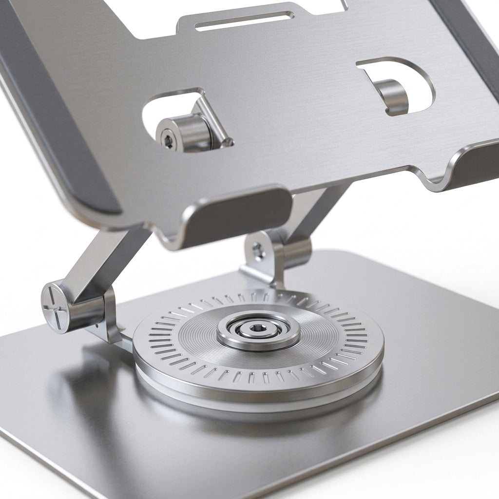 Adjustable Aluminum Desk Stand – 360° Tilt Phone & Notebook Holder | VectraKeys